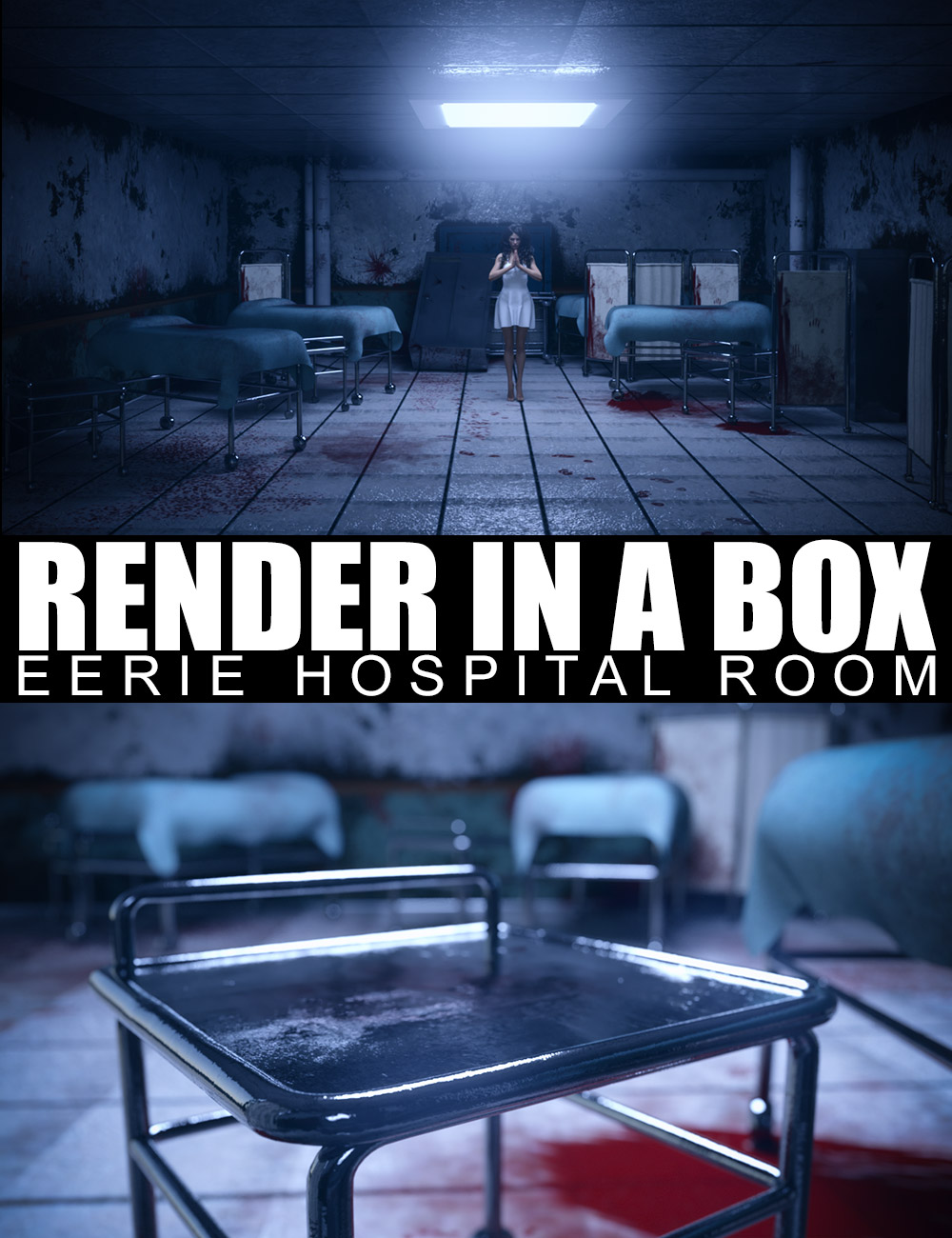 Render In A Box - Eerie Hospital Room by: Dreamlight, 3D Models by Daz 3D