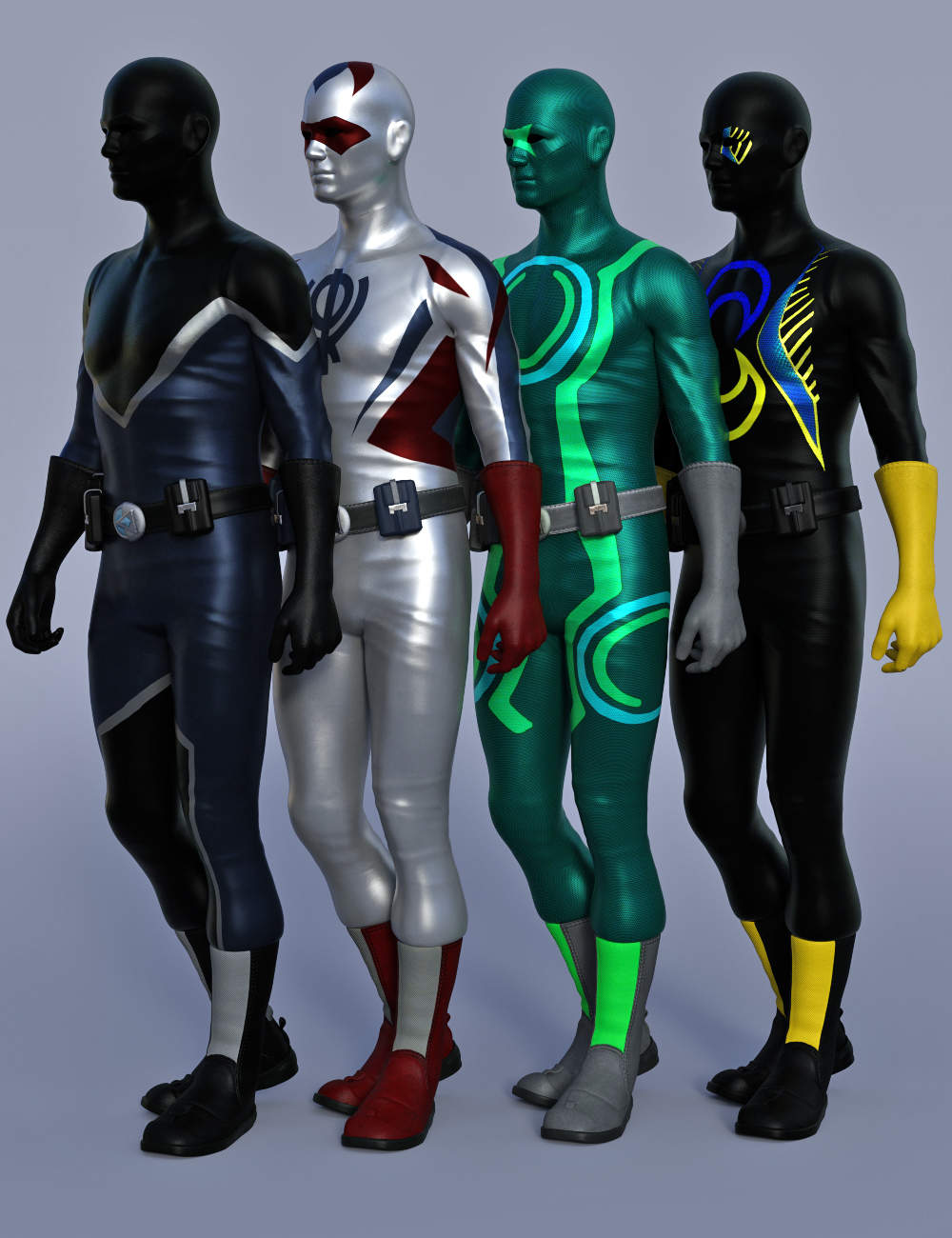 Marvelous Bodysuit Male Super Hero Textures by: Shox-Design, 3D Models by Daz 3D