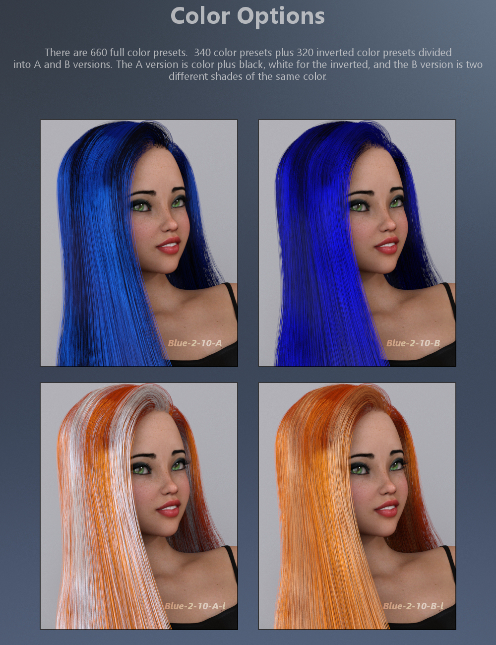 Mmx blended dual lobe hair shader resource pack for iray daz 3d