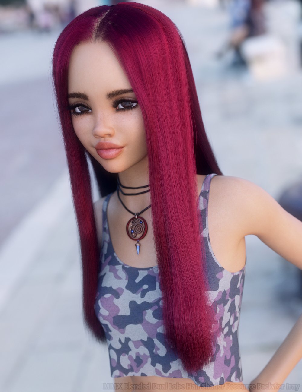 Mmx blended dual lobe hair shader resource pack for iray daz 3d