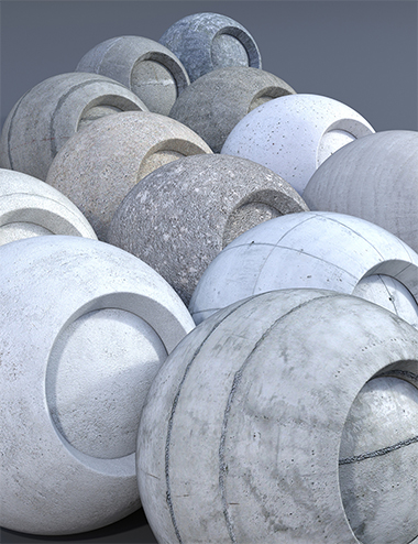 Concrete - Iray Shaders by: Dimidrol, 3D Models by Daz 3D