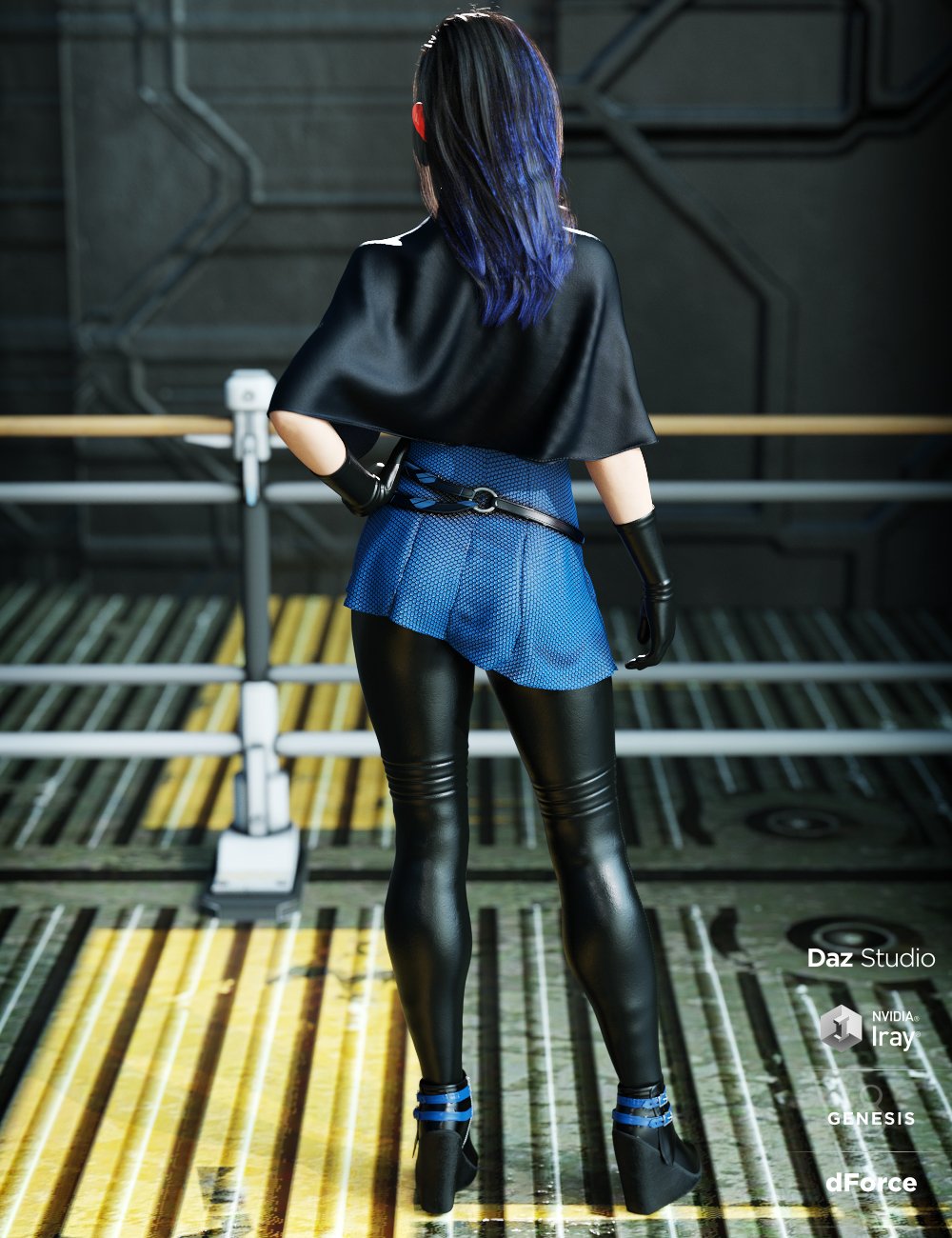 dForce Sergeant Master Outfit for Genesis 8 Female(s) by: 3D-GHDesignBarbara BrundonSade, 3D Models by Daz 3D