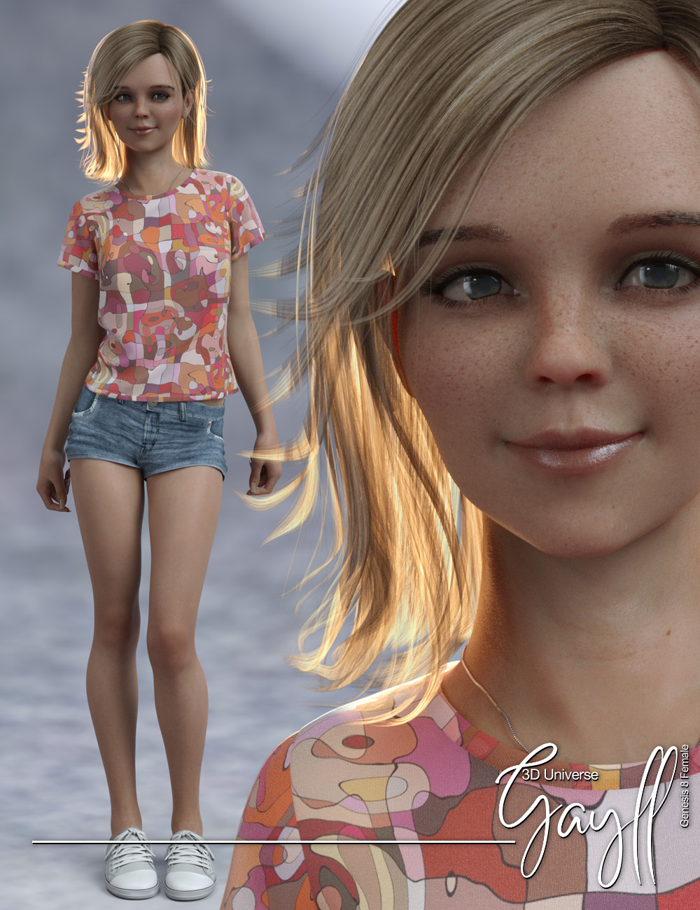 Gayll Character for Genesis 8 Female(s) by: 3D Universe, 3D Models by Daz 3D