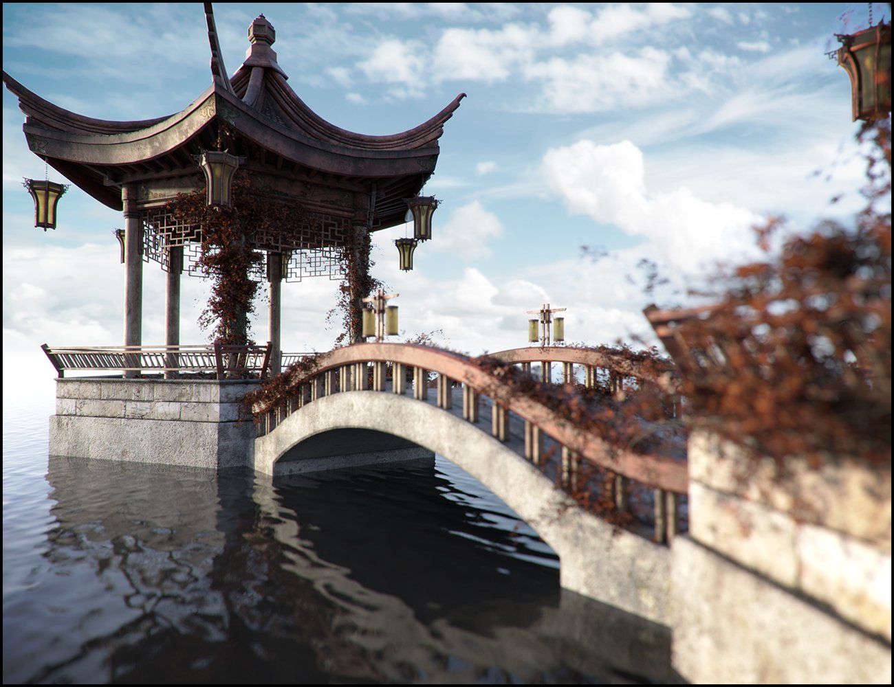 Oriental Tranquility Awakening Iray Addon by: Jack Tomalin, 3D Models by Daz 3D