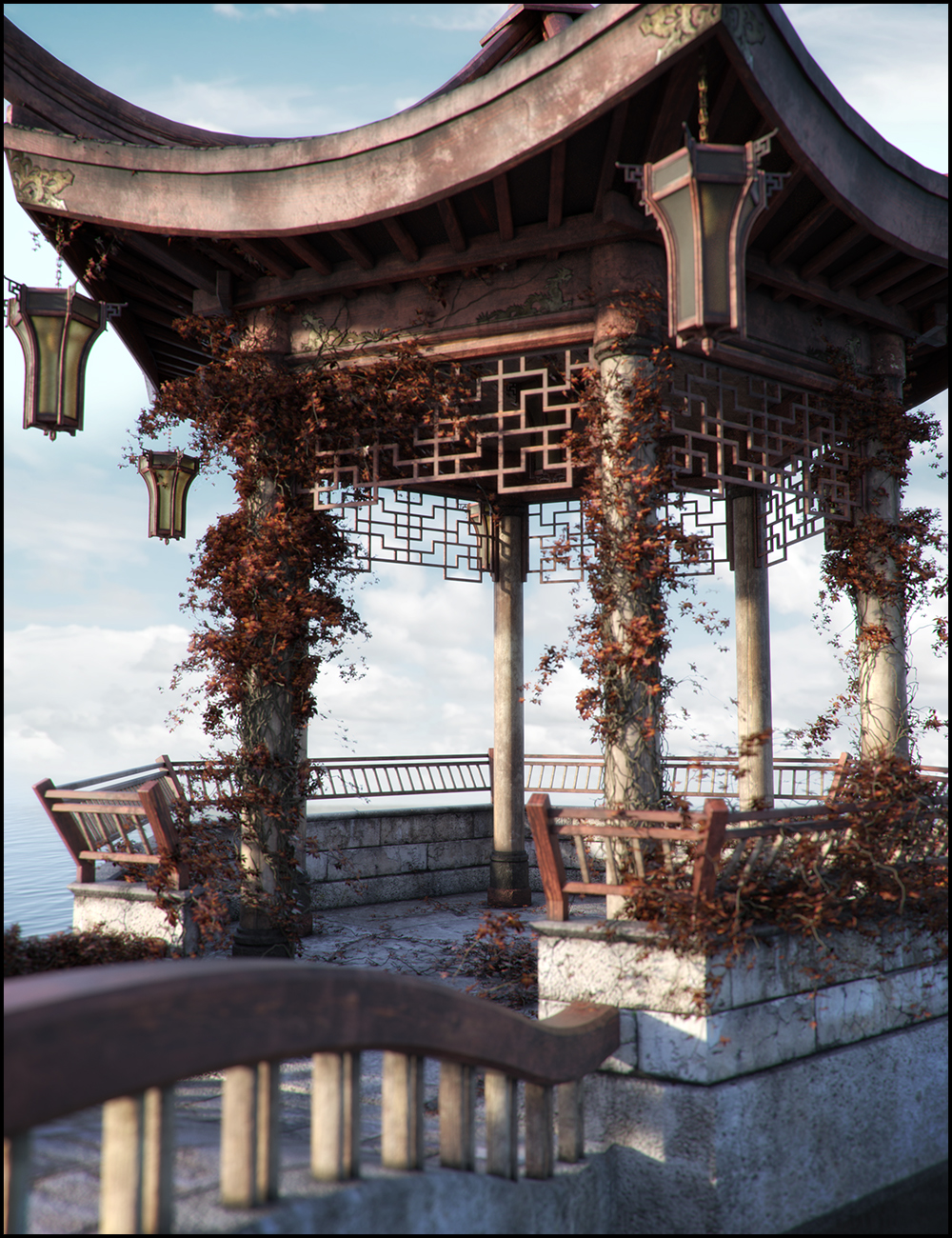 Oriental Tranquility Awakening Iray Addon Oriental Tranquility Awakening Iray Addon by: Jack Tomalin, 3D Models by Daz 3D