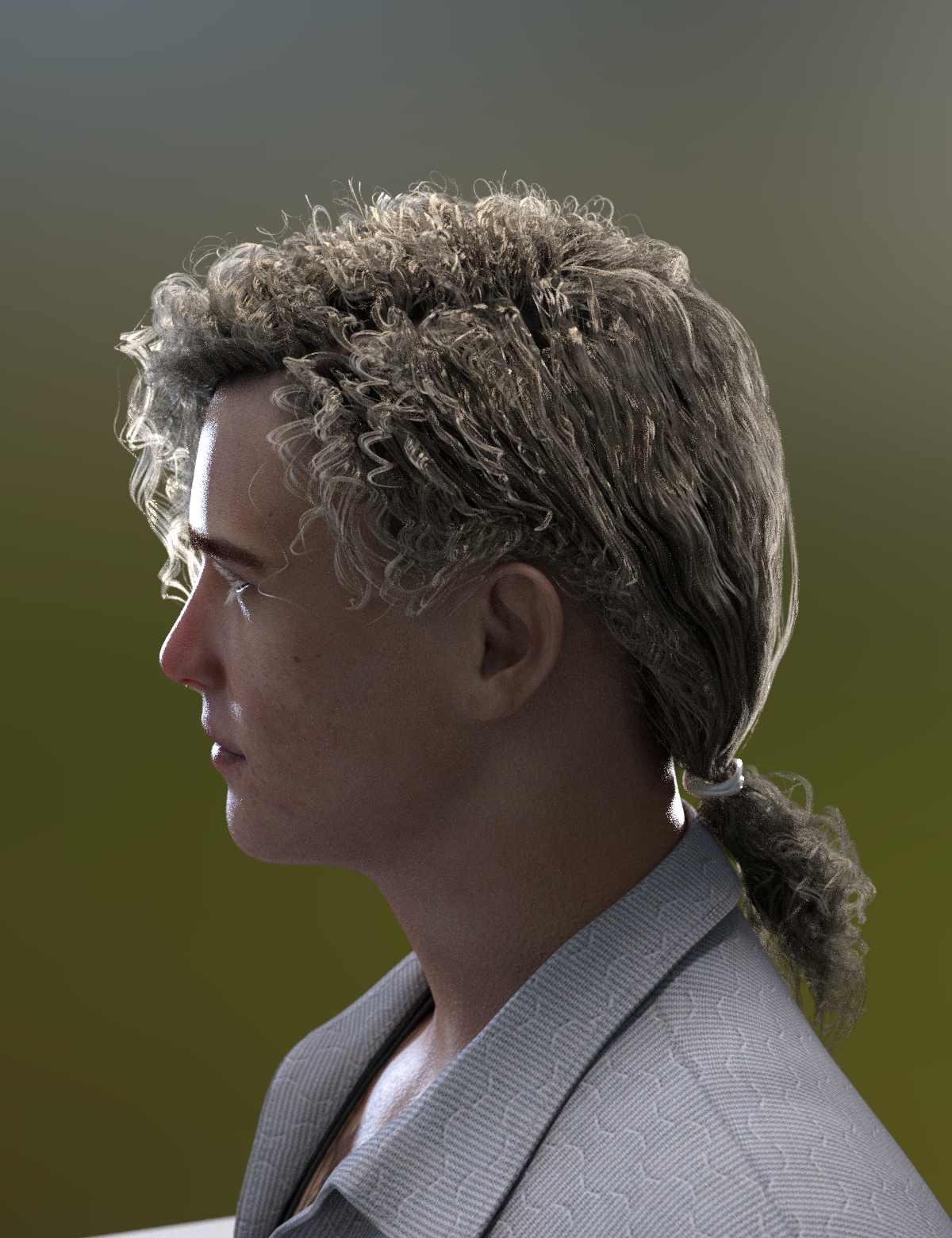 Acher Ponytail Hair for Genesis 8 Male(s) and Female(s) by: Neftis3D, 3D Models by Daz 3D