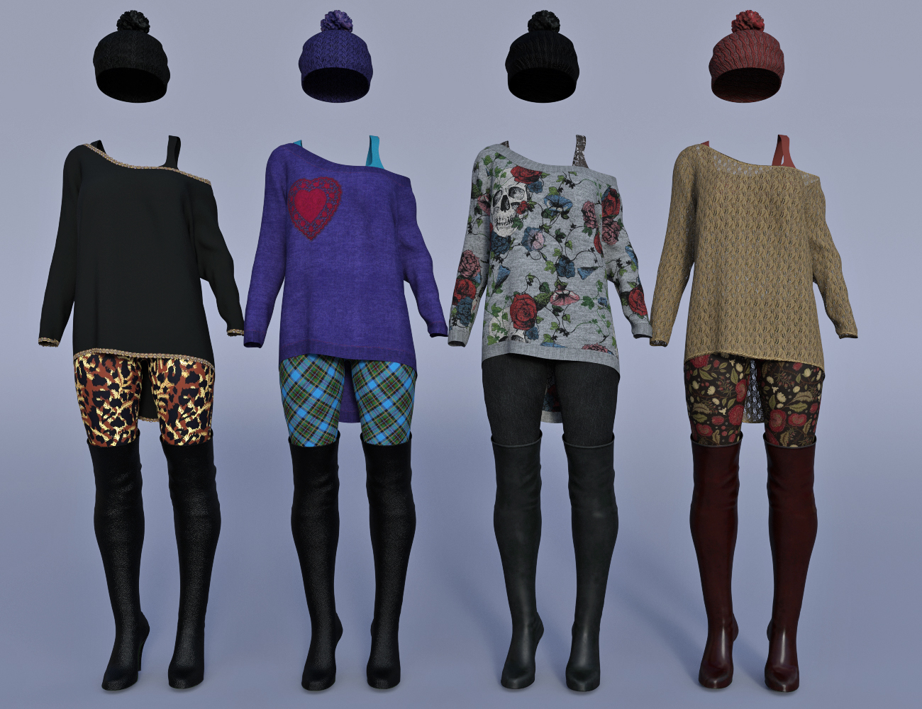 dForce Spice of Fall Outfit Textures by: Anna Benjamin, 3D Models by Daz 3D