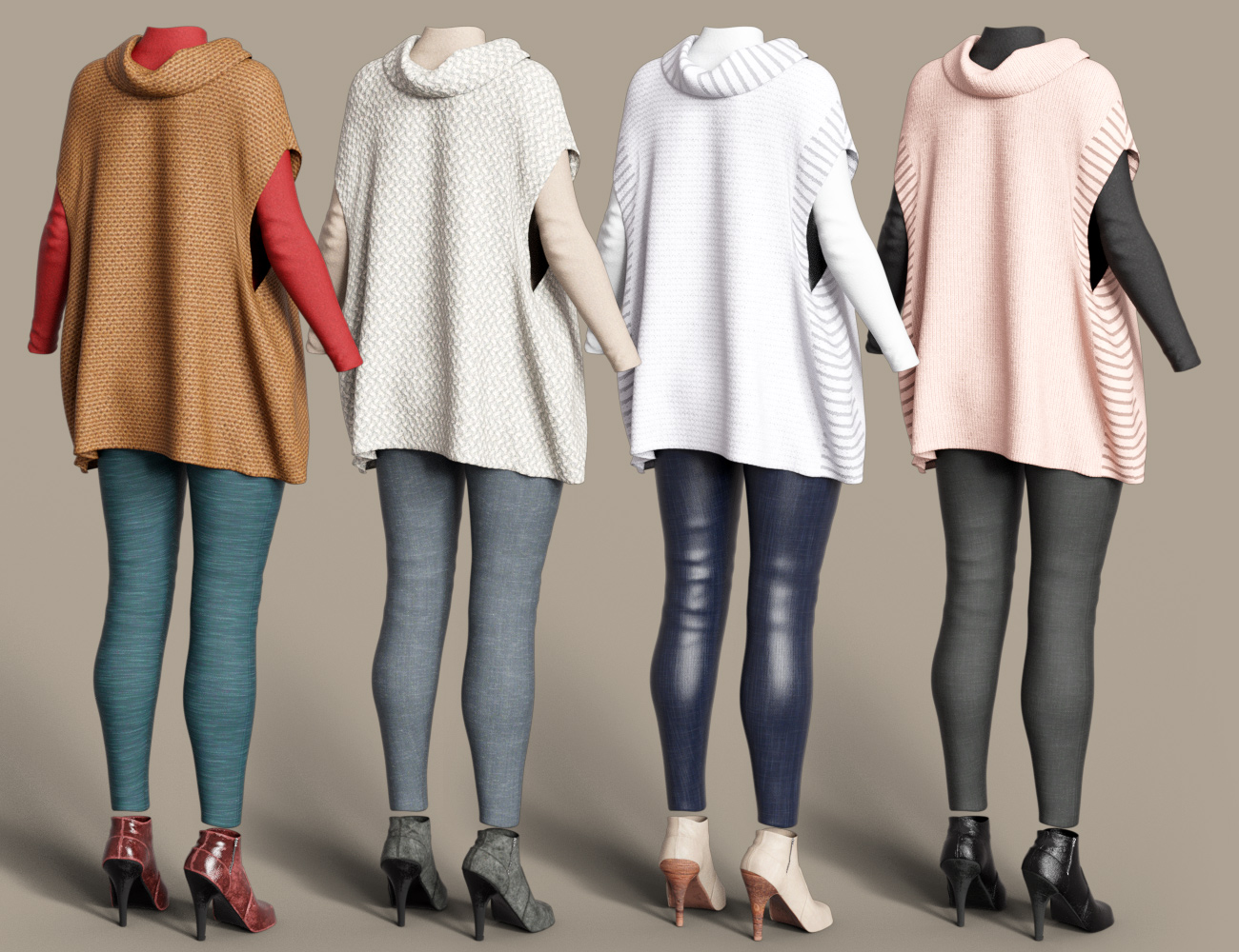 dForce Winter Kisses Outfit Textures by: Moonscape GraphicsSade, 3D Models by Daz 3D