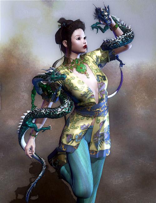 Dragon Princess Poses by: Daio, 3D Models by Daz 3D
