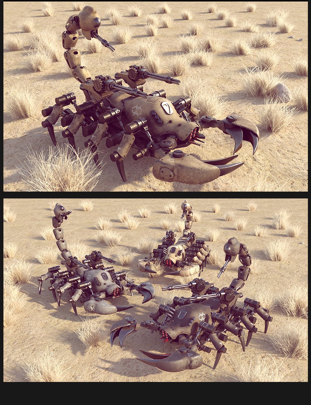 Sci-Fi  Scorpion Mecha by: Polish, 3D Models by Daz 3D