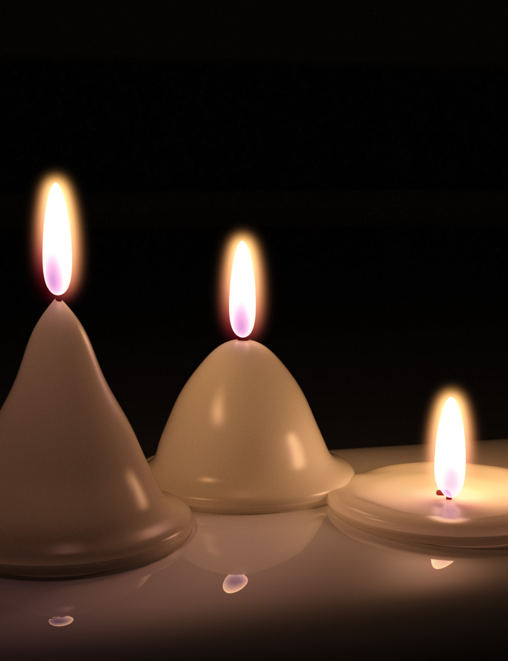 Animated Candle by: dobit, 3D Models by Daz 3D