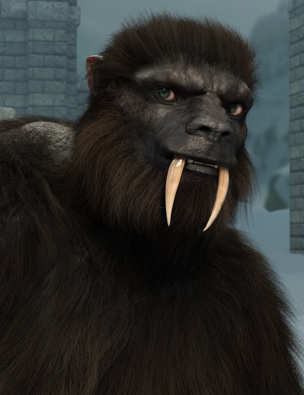 Snow Beast with dForce Hair for Genesis 8 Male Snow Beast with dForce Hair for Genesis 8 Male by: RawArt, 3D Models by Daz 3D