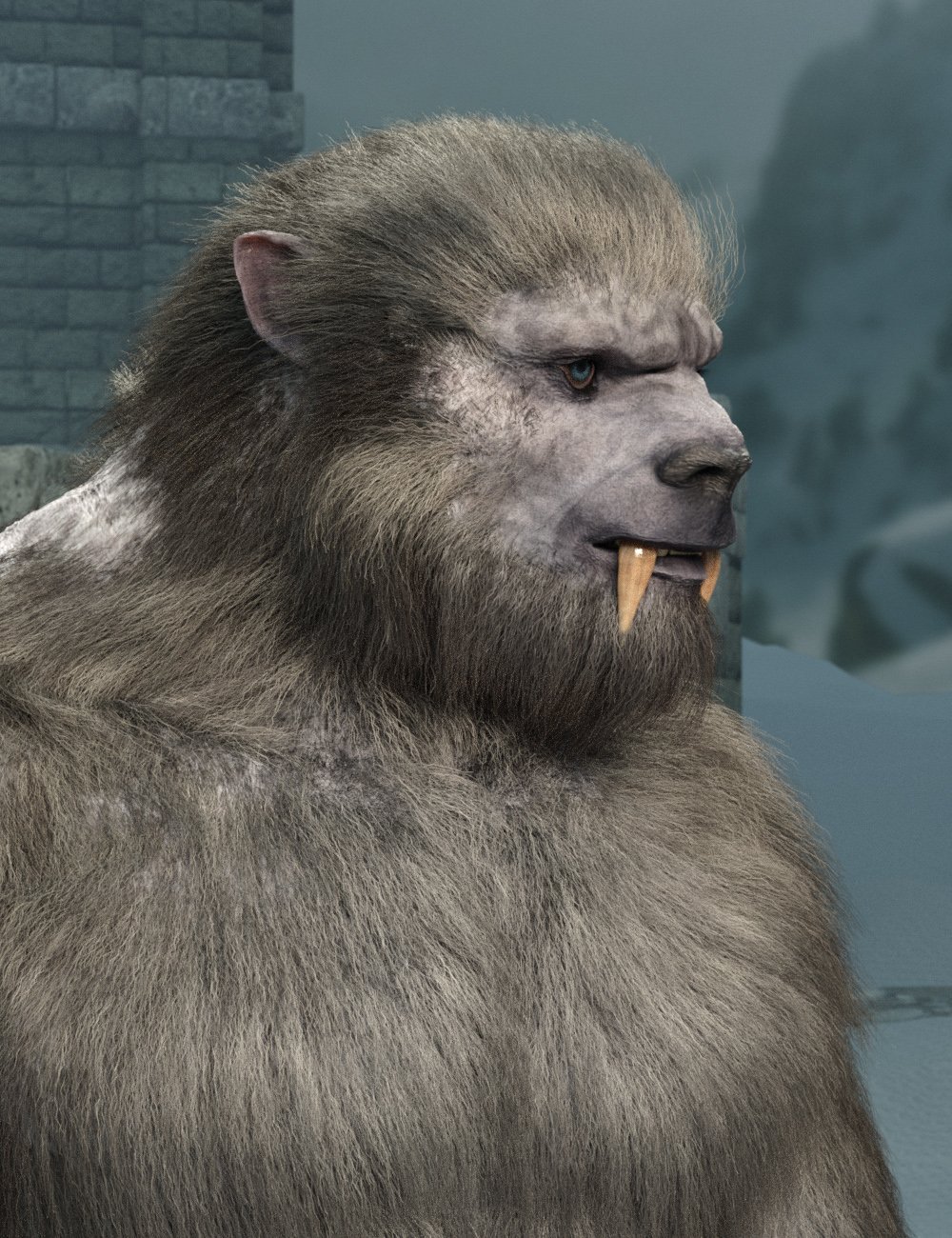 Snow Beast with dForce Hair for Genesis 8 Male Snow Beast with dForce Hair for Genesis 8 Male by: RawArt, 3D Models by Daz 3D