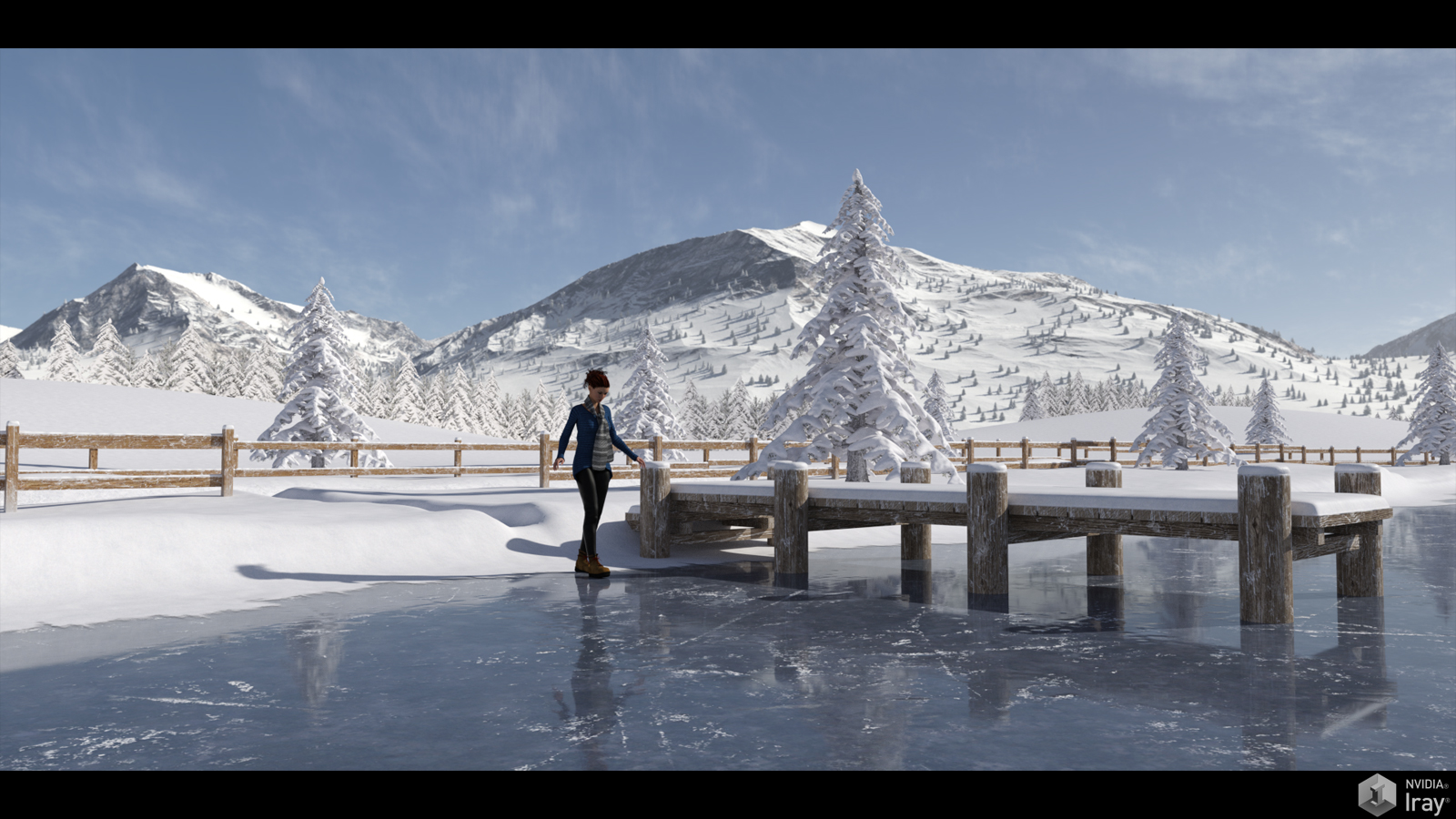 Easy Environments: Frozen Lake by: Flipmode, 3D Models by Daz 3D