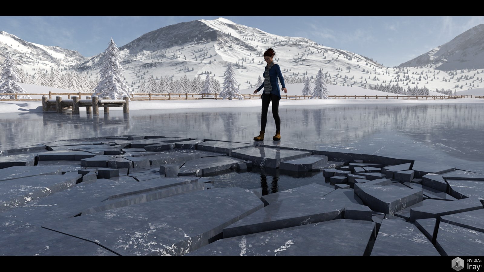 Easy Environments: Frozen Lake by: Flipmode, 3D Models by Daz 3D
