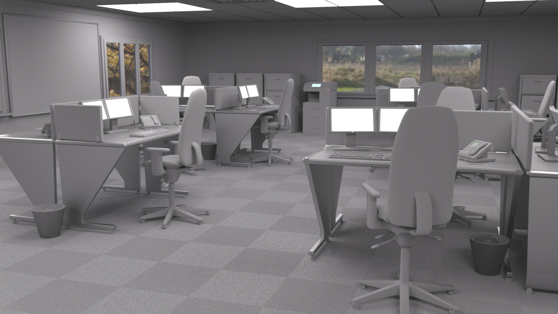 Open Office and Props by: Serum, 3D Models by Daz 3D