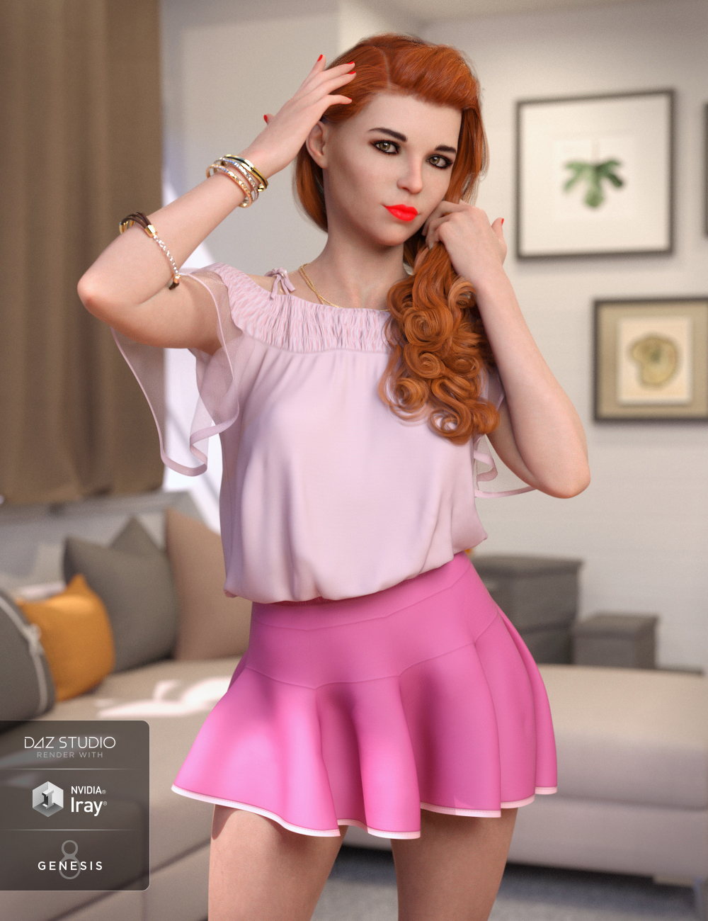 Sase for Robyn 8 by: Aquarius, 3D Models by Daz 3D