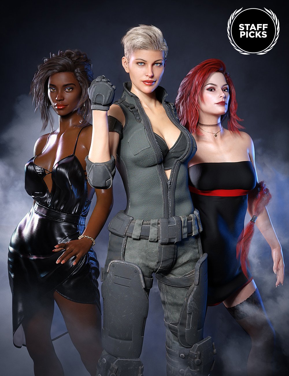 Staff Picks for Genesis 8 Females Bundle 1 by: , 3D Models by Daz 3D
