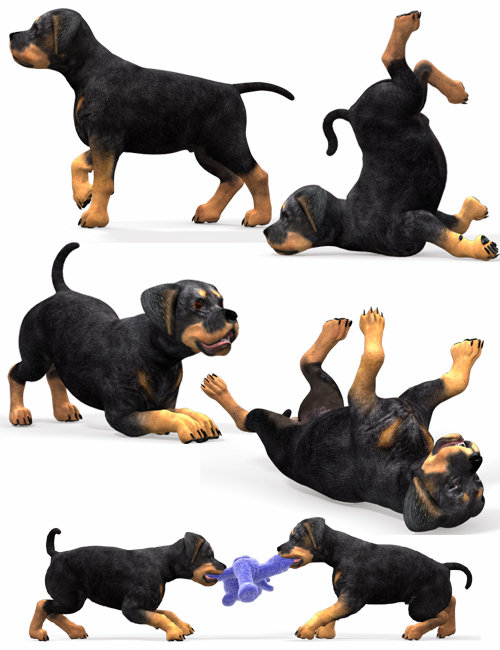 Puppy Love Poses by: Skyewolf, 3D Models by Daz 3D