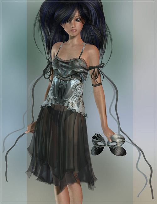 Nymph Dress for A3 by: MadaThorneSarsa, 3D Models by Daz 3D