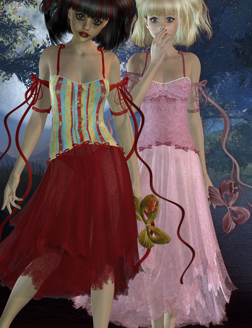 NymphDress_Xtra by: MadaThorne, 3D Models by Daz 3D