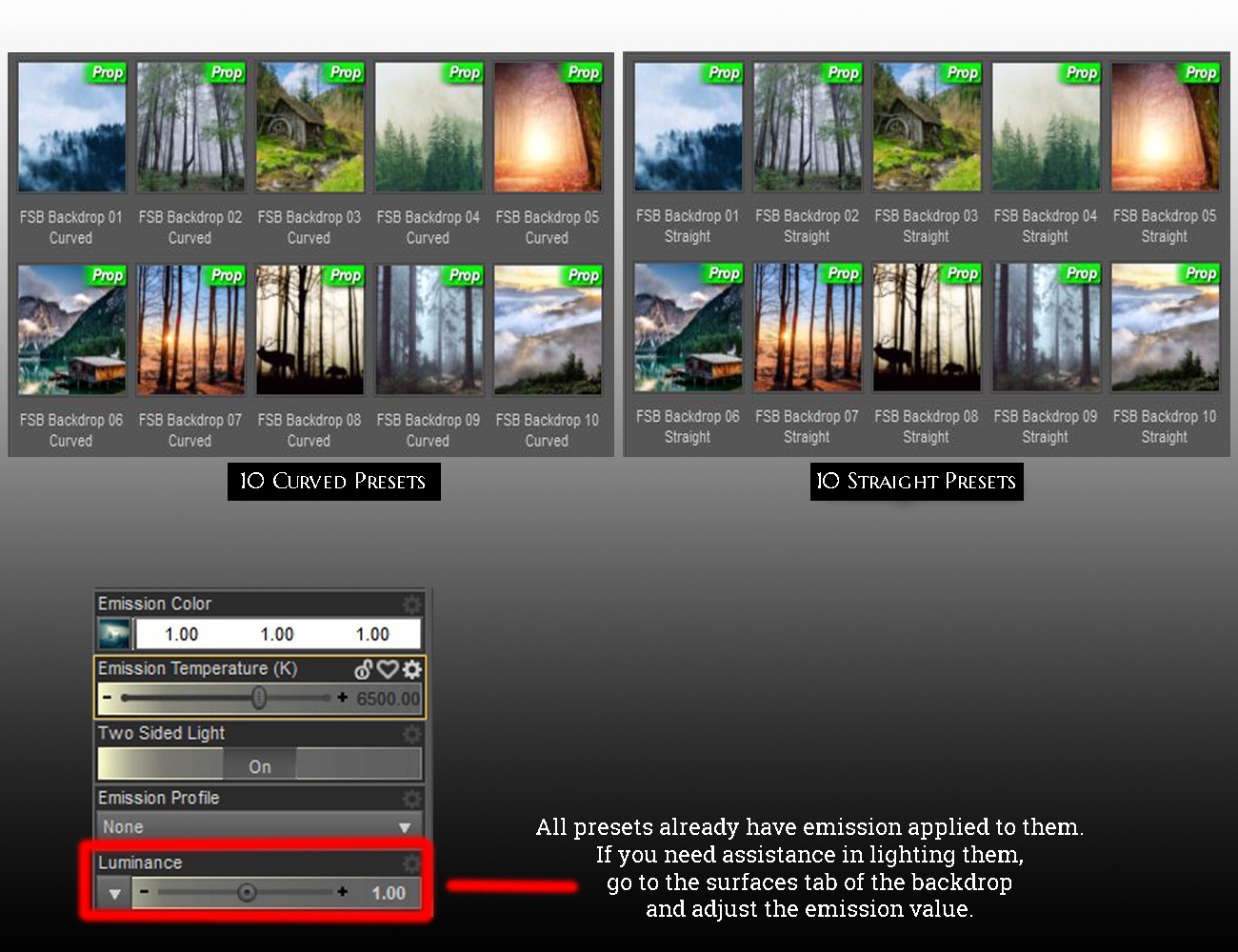 ForestScapes Backdrops Volume 1 by: IlluminationImagineX, 3D Models by Daz 3D