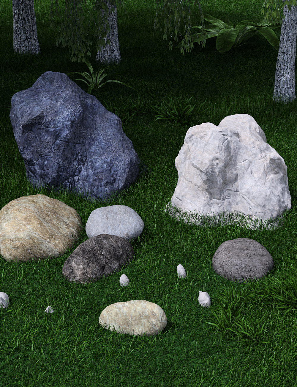 Rough Stone Shader Presets for Daz Studio by: Khory, 3D Models by Daz 3D