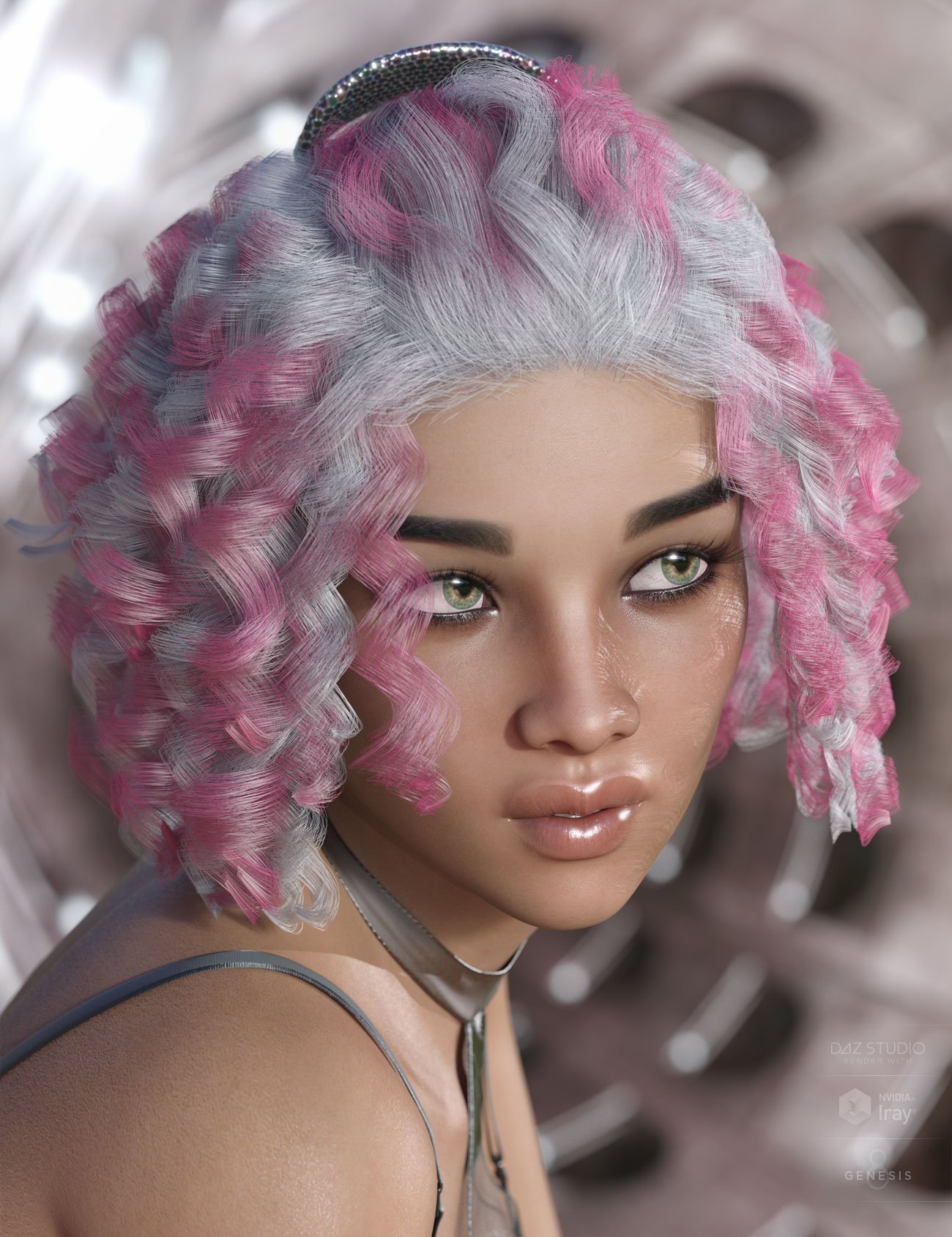 dForce Deja Hair for Genesis 3 and 8 Female(s) | Daz 3D