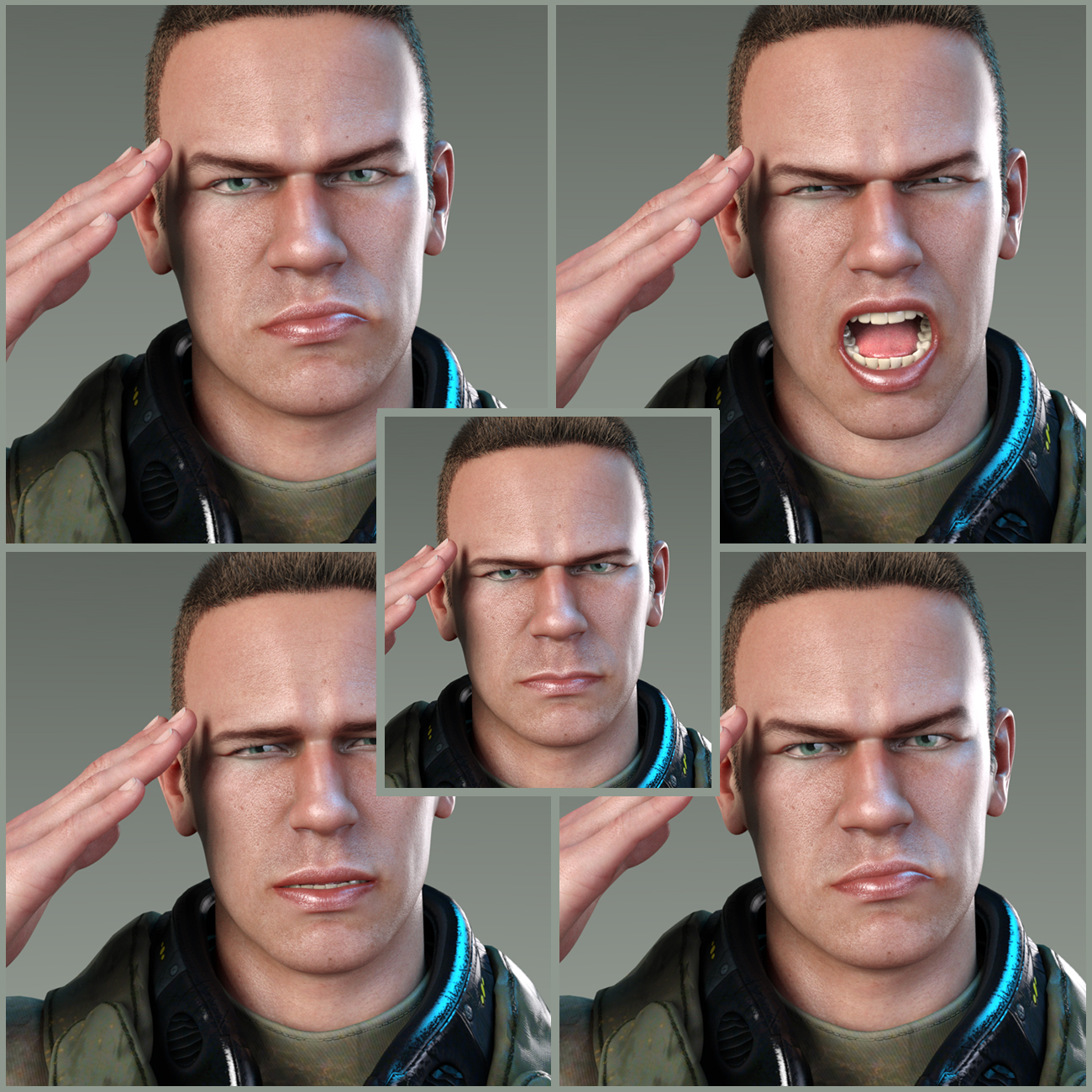 Z Everyone's Hero Poses and Expressions for Dain 8 by: Zeddicuss, 3D Models by Daz 3D