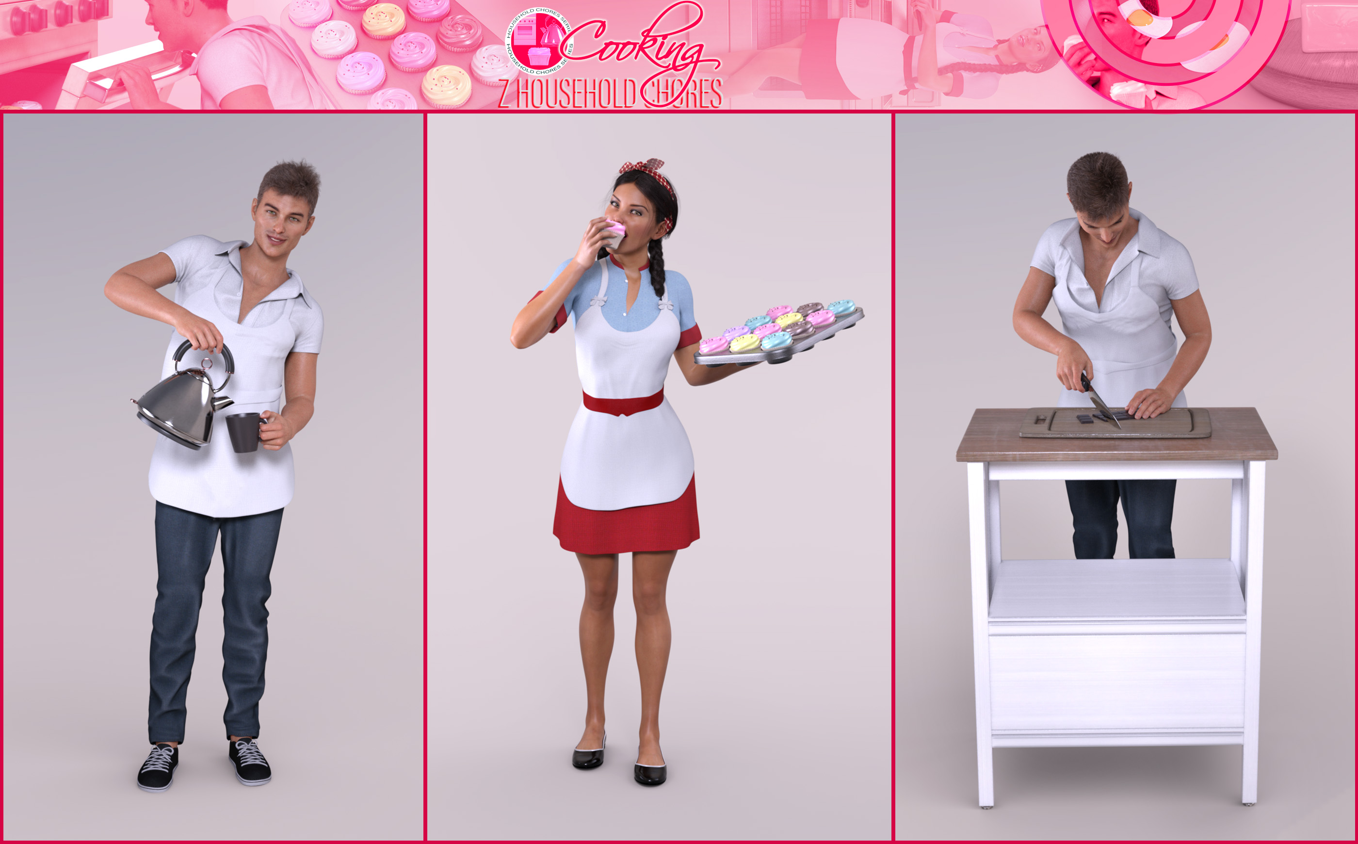 Z Household Chores Cooking for Genesis 8 Z Household Chores Cooking for Genesis 8 by: Zeddicuss, 3D Models by Daz 3D