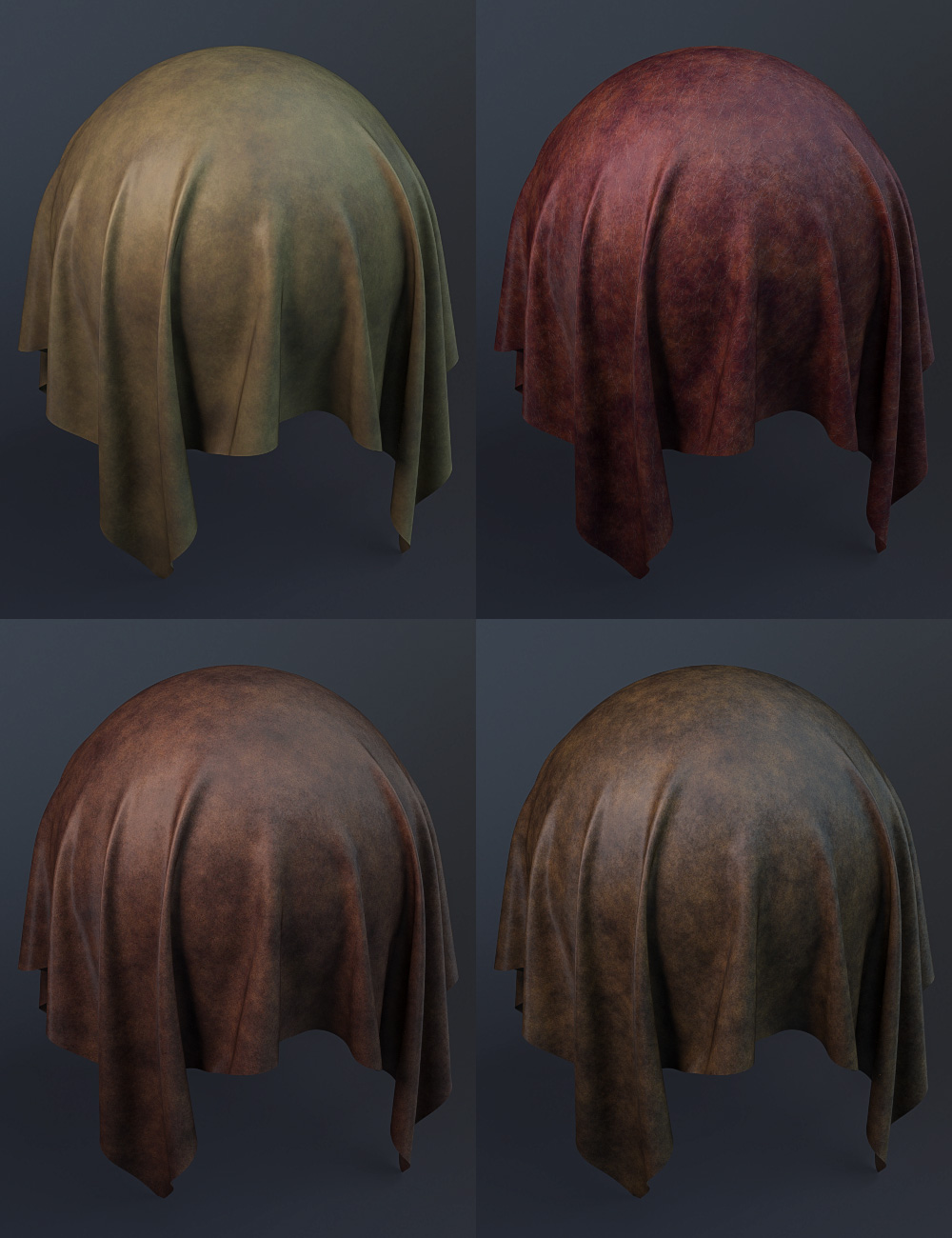 Worn Rough Leather Iray Shaders by: JGreenlees, 3D Models by Daz 3D