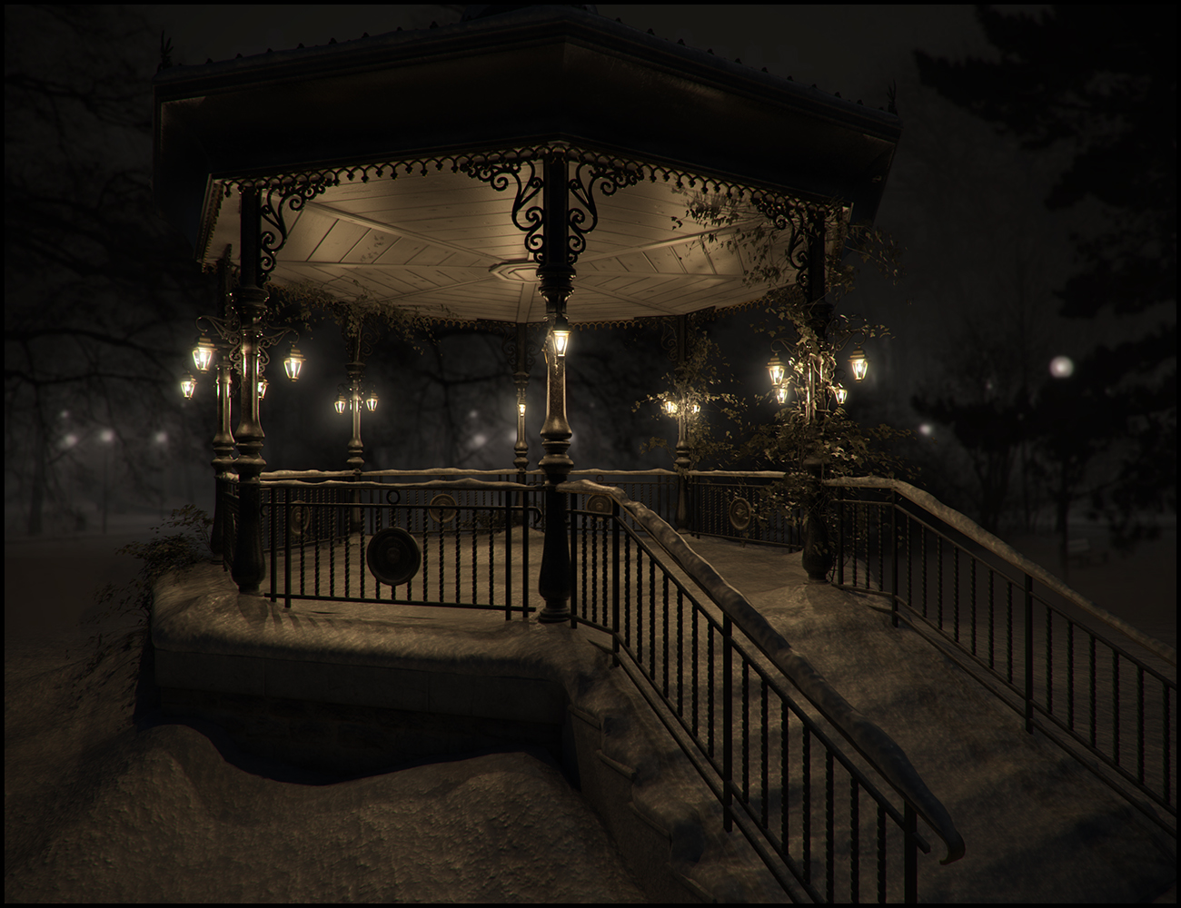 Bandstand & Exemplar Iray Addon by: Jack Tomalin, 3D Models by Daz 3D