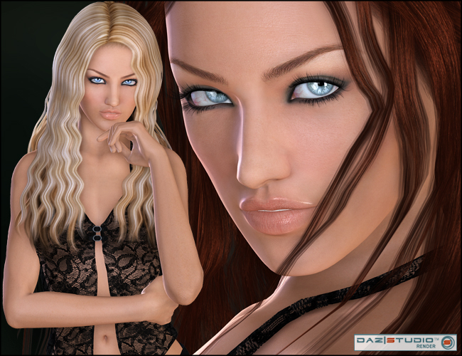LR Rebecca for V4 by: Liquid Rust, 3D Models by Daz 3D