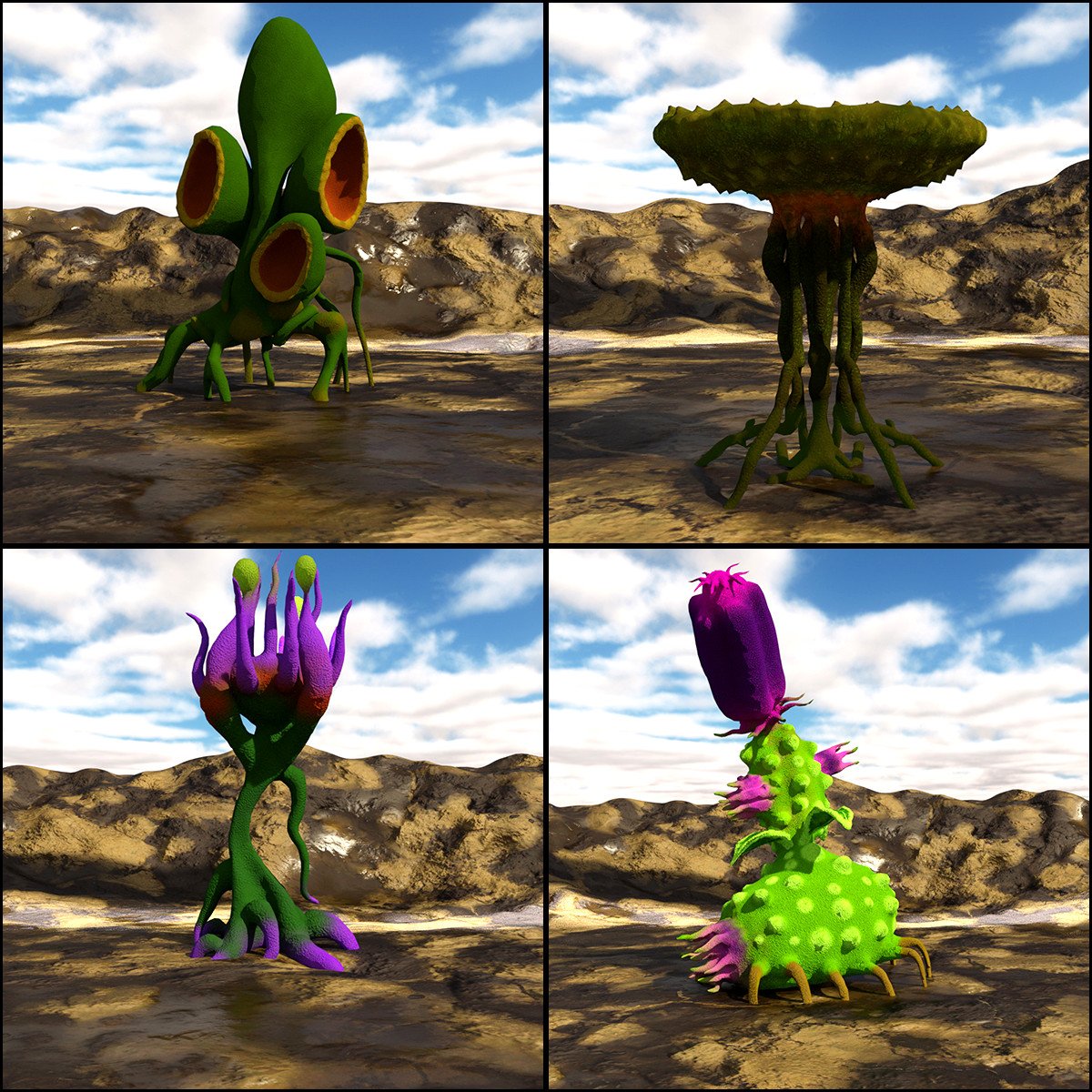 My Aliens Plants for Iray | Daz 3D