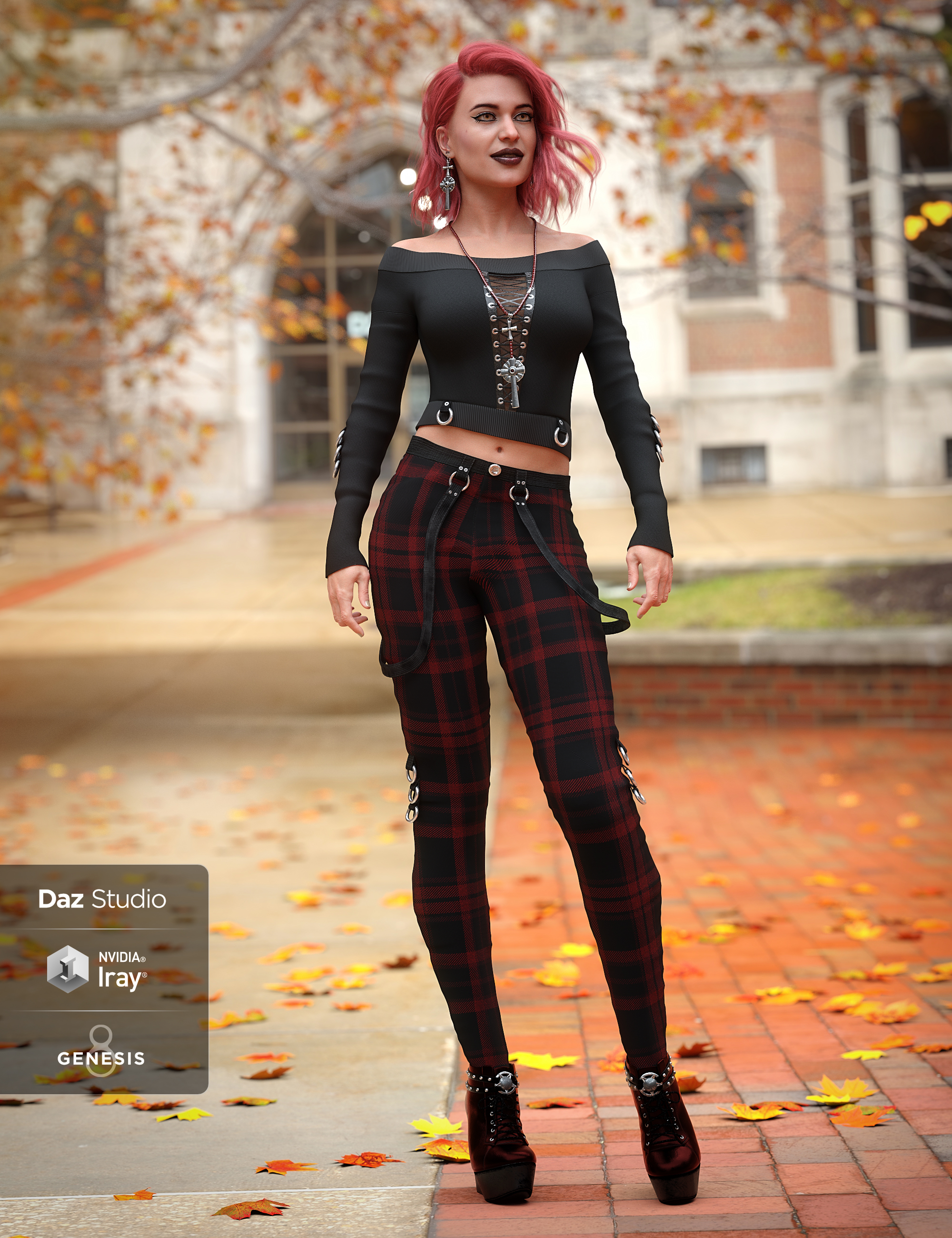 dForce Raven Black Outfit Textures by: 3D-GHDesignSade, 3D Models by Daz 3D