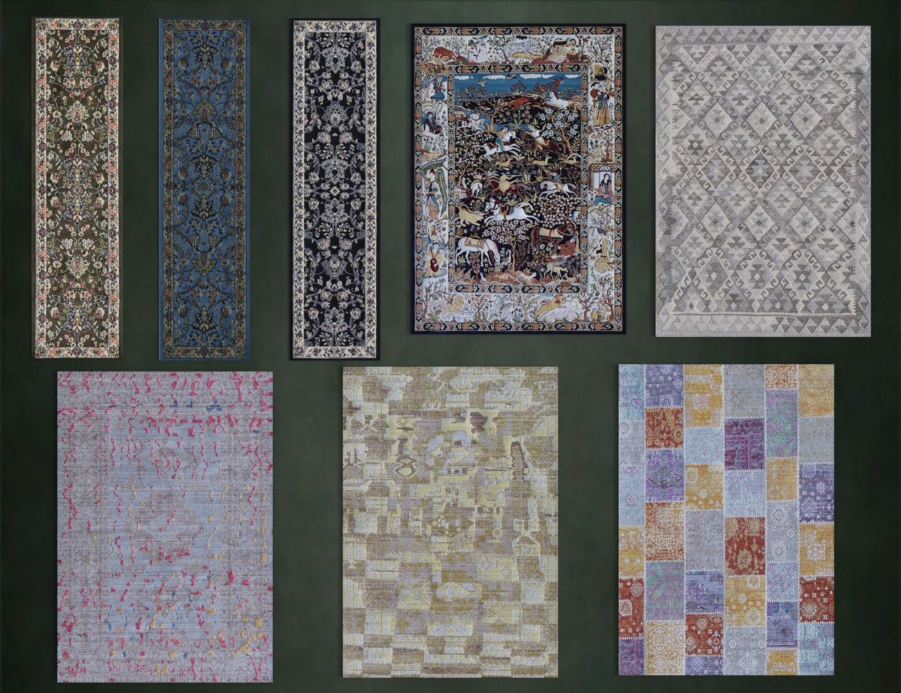 Ultimate Rug Collection by: Illumination, 3D Models by Daz 3D