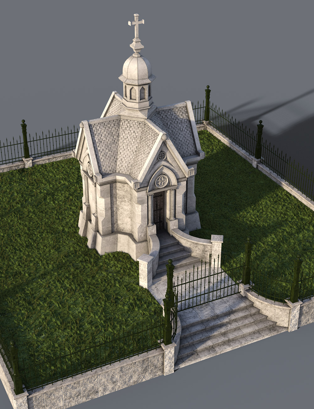 Victorian Mausoleum Expansion by: Age of Armour, 3D Models by Daz 3D