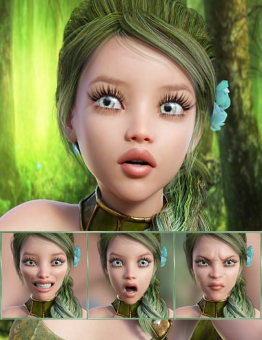 Fairytale - Expressions for Genesis 8 Female and Rynne 8 by: JWolf, 3D Models by Daz 3D