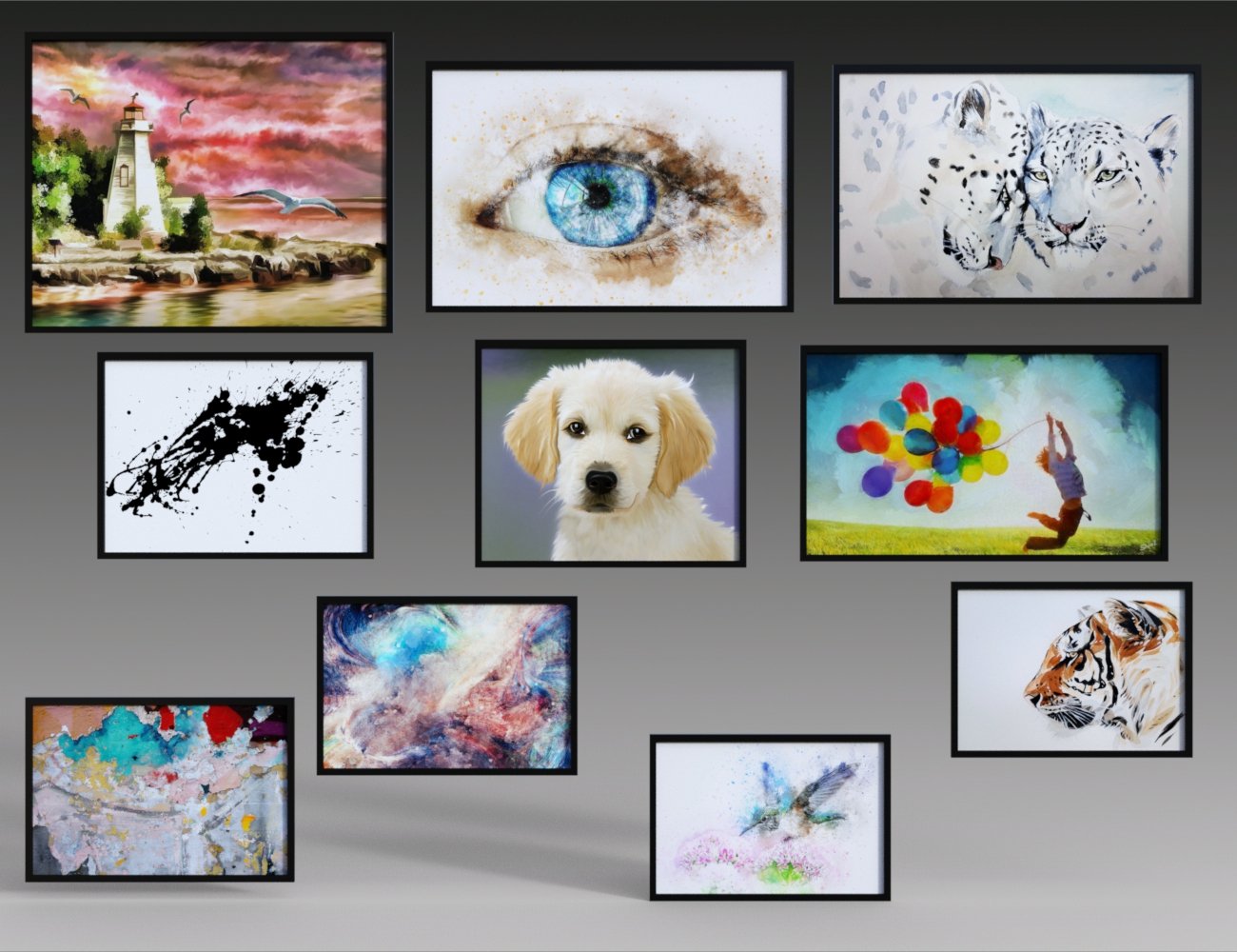 Ultimate Wall Painting Collection Ultimate Wall Painting Collection by: Illumination, 3D Models by Daz 3D