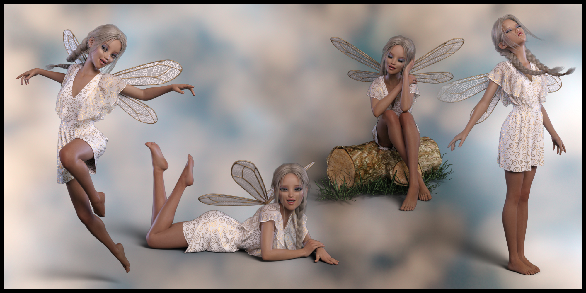 Cherish Poses and Expressions for Rynne 8 by: lunchlady, 3D Models by Daz 3D