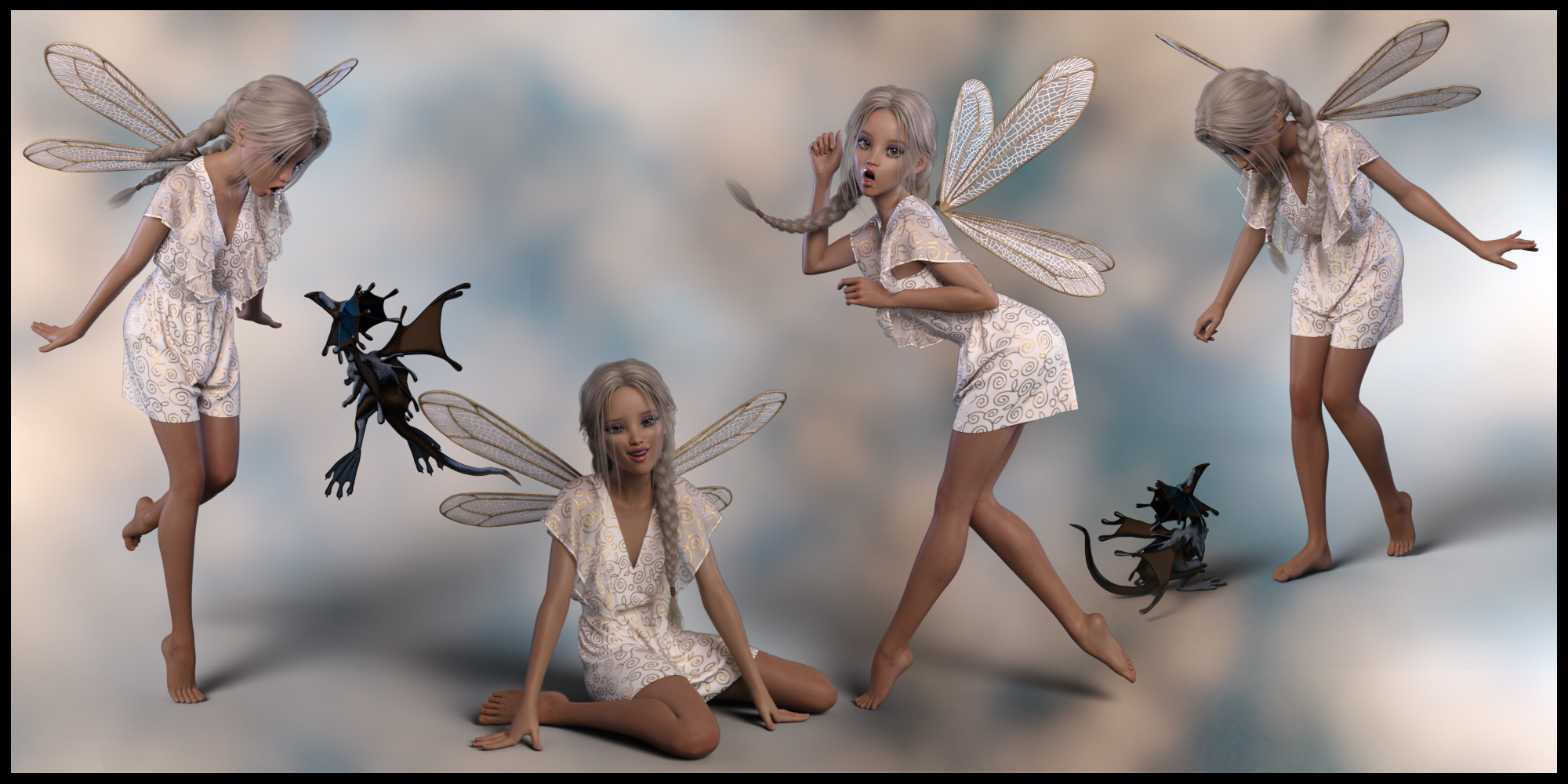 Cherish Poses and Expressions for Rynne 8 by: lunchlady, 3D Models by Daz 3D