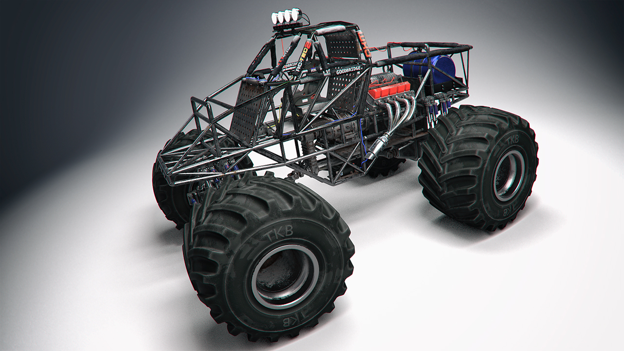 Monster Truck by: Mely3D, 3D Models by Daz 3D