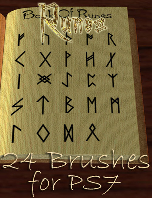 Runes - Brushes for PS7 by: Dark-Elf, 3D Models by Daz 3D