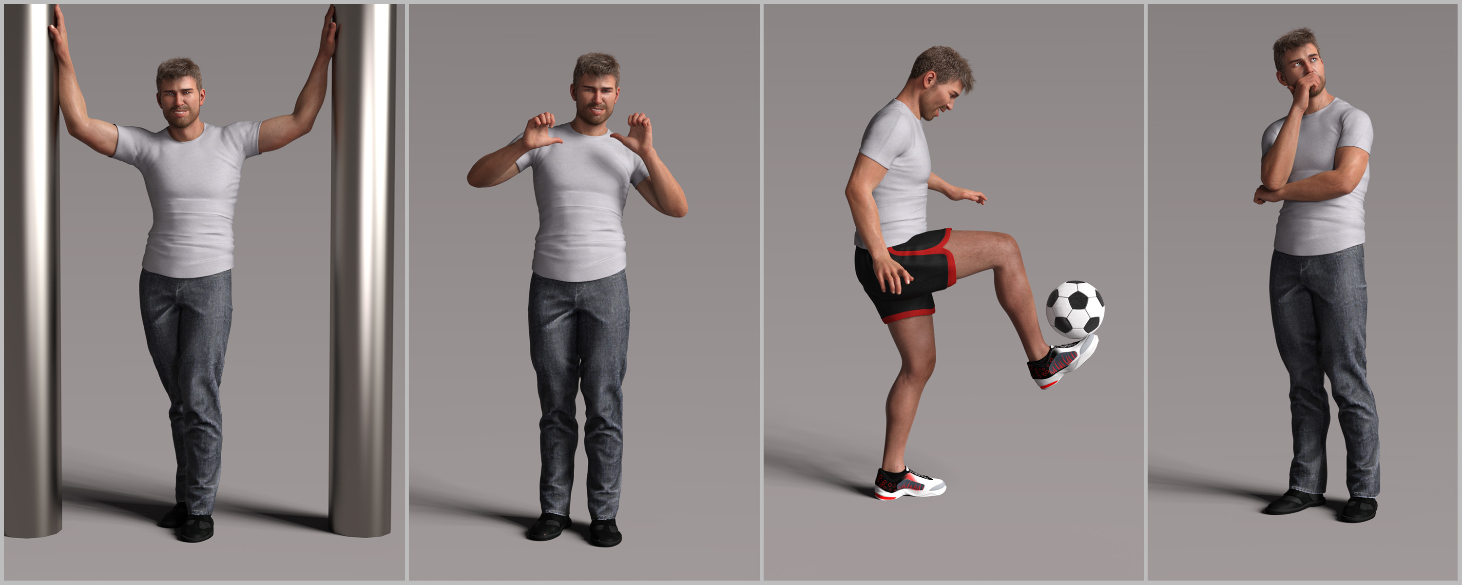 Z Best Dad Award Poses and Expressions for Tristan 8 by: Zeddicuss, 3D Models by Daz 3D
