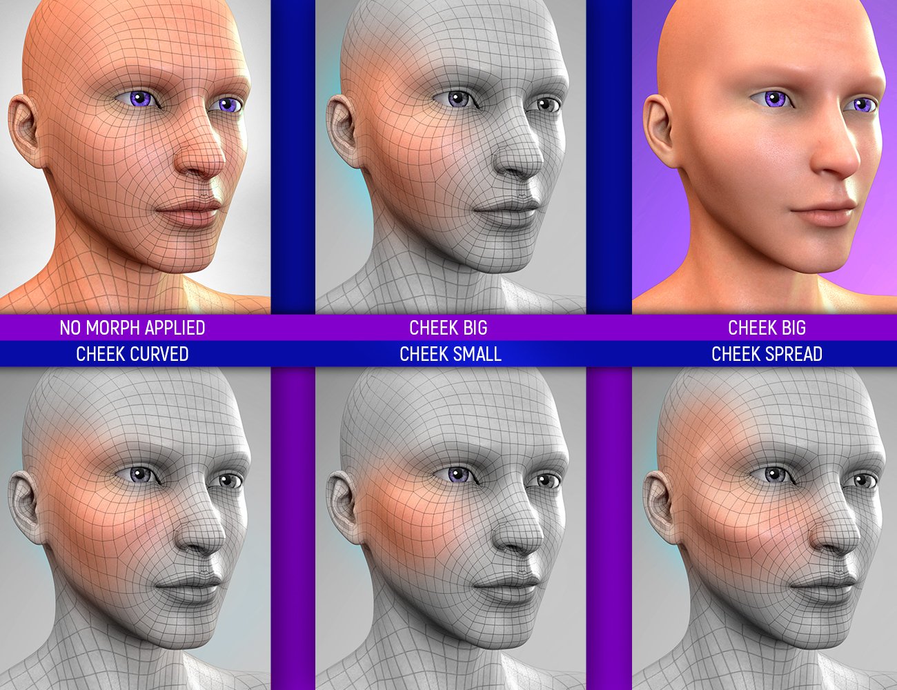 Face Bruises Morphs for Genesis 3 and 8 Male(s) | Daz 3D