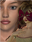 Teagan and Nymph Dress for V4 by: MadaThorneSarsa, 3D Models by Daz 3D
