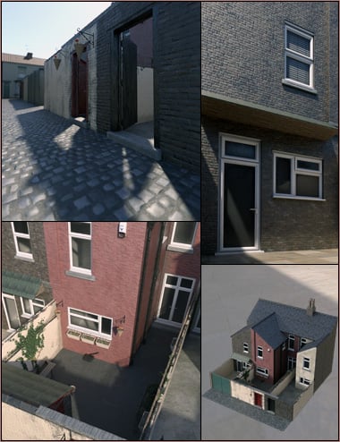 Northern Terrace Street Rear Yards and Alleyway Northern Terrace Street Rear Yards and Alleyway by: David BrinnenForbiddenWhispers, 3D Models by Daz 3D