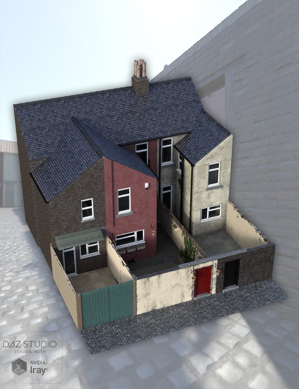 Northern Terrace Street Rear Yards and Alleyway Northern Terrace Street Rear Yards and Alleyway by: David BrinnenForbiddenWhispers, 3D Models by Daz 3D