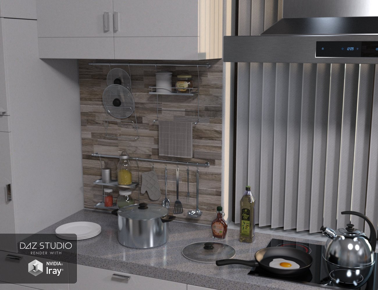 Modern House 2 Kitchen Food 2 by: petipet, 3D Models by Daz 3D