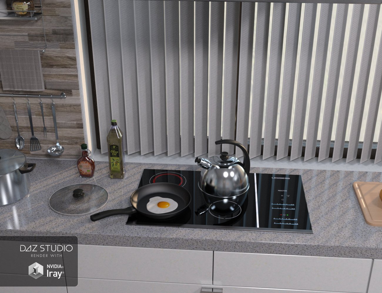 Modern House 2 Kitchen Food 2 Modern House 2 Kitchen Food 2 by: petipet, 3D Models by Daz 3D